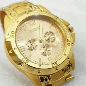 Stylish Men Watch (Gold)
