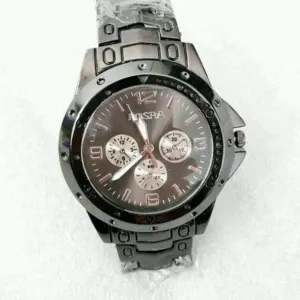 Stylish Men Watch (Dark Silver)