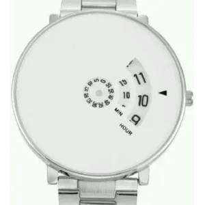 Stylish Men Watch (Silver Plain)