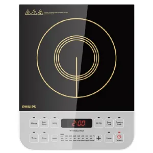 Philips Viva Collection HD4928/01 2100-Watt Induction Cooktop (Black)