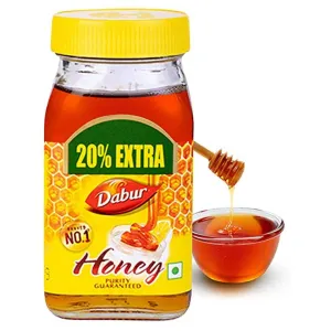 Dabur Honey :100% Pure World's No.1 Honey Brand with No Sugar Adulteration - 250g (Get 20% Extra)


