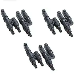 ZunSolar MC4 Branch T2 Connectors (2 to 1) (Pack of 3)

