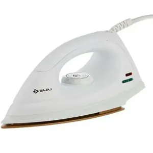 Bajaj DX-7 1000W Dry Iron with Advance Soleplate and Anti-bacterial German Coating Technol