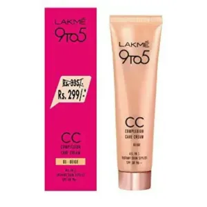 Lakmé 9 To 5 Complexion Care Face CC Cream, Beige, SPF 30, Conceals Dark Spots & Blemishes, 30 g

