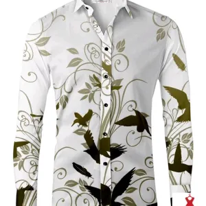 Fancy Retro Men Shirt Fabric