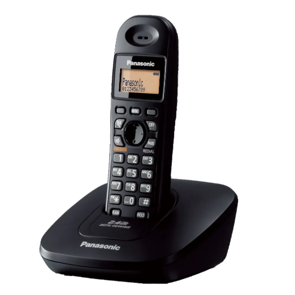Panasonic Single Line 2.4 KX-TG3611SX Digital Cordless Phone (Black)