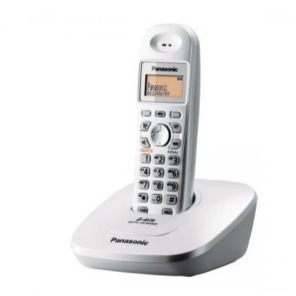 Panasonic Single Line 2.4 KX-TG3611SX Digital Cordless Phone (White)