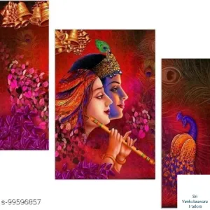 99596857-Set of 3 Radha Krishna painting