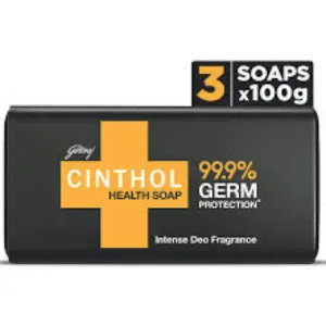 Cinthol Health Soap(Black)3X100g