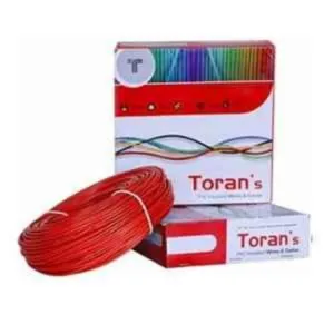 Toran 1 Sqmm Red PVC Insulated Cable, Length: 90 m

