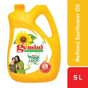 GEMINI SUNFLOWER OIL 5 LITER BUY 1 GET 1 FREE