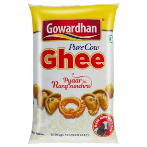 Gowardhan Pure Ghee 1 Kg Pack Pouch