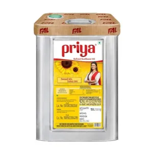 Priya Sunflower Oil 15 Litre Teen 