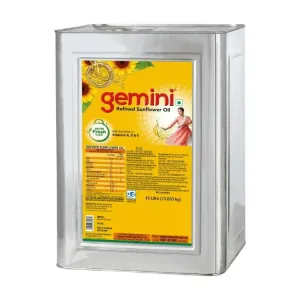 Gemini Sunflower Oil 15 Litre BUY 1 GET 1 FREE TOTAL 30 LITRE 