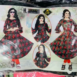 Double plain frock full gher