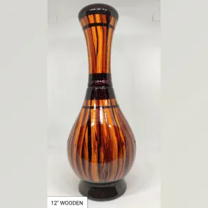 12" Wooden Flower Pot 