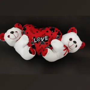 Twins Teddy Bear with Heart