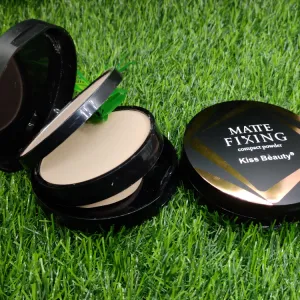 Kiss Beauty Matte Fixing Compact Powder 2 in 1