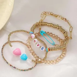 Pinteresty aesthetic bracelet combo of 5
