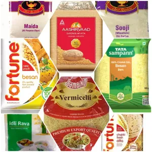 Atta , Flour , Besan, Vermicelli