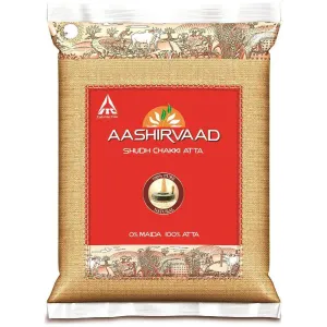 Aashirvaad Atta/Godihittu - Whole Wheat, 10 kg Pouch