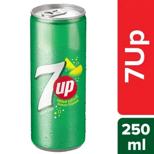 7 Up Soft Drink - Lemon, 250 ml Can