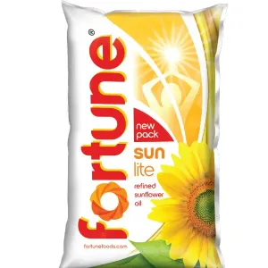Fortune Sunflower Refined Oil, 1 L Pouch
