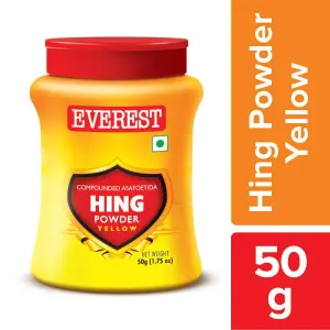 Everest Hing-Asafoetida Powder - Yellow, 50 g Jar