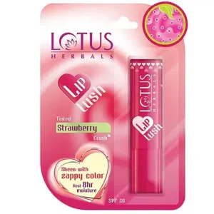 Lotus Herbals Lip Lush Strawberry Crush - SPF 20, 4 g
