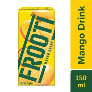 Frooti Drink - Fresh 'N' Juicy Mango, 150 ml Tetra