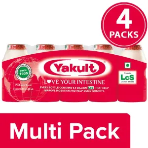 Yakult Probiotic Health Drink, 4x325 ml Multipack