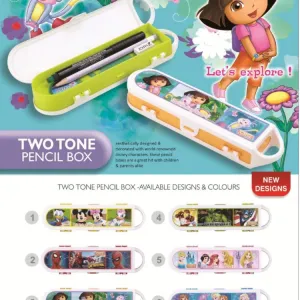 Tow tone mini pencil box