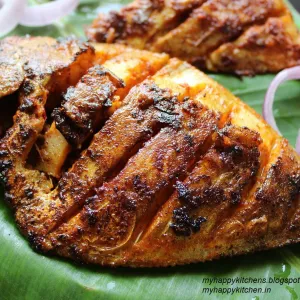 Different Fish Tava Fry ‐ lunch home