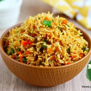 Masala rice ‐ lunch home