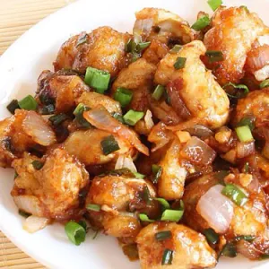 Mushroom Manchurian ‐ lunch home