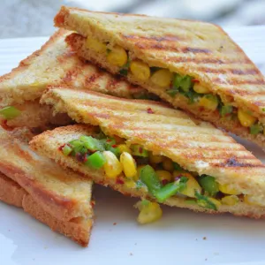 Paneer Corn Sandwich - Like Cafe