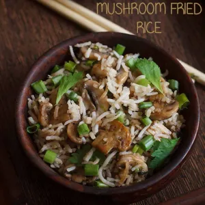 Mushroom Fried Rice - Annapoorna Grands