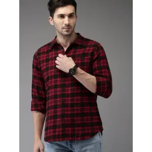 Mens check shirts A007