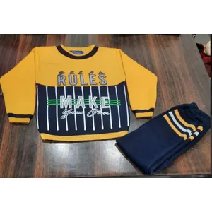 Kids wear black& yellow D002