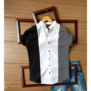 Multicolred cotton shirt A014