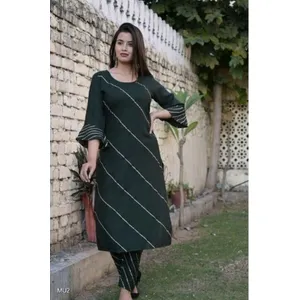 Trendy Kurtis Set with bottom wear E014