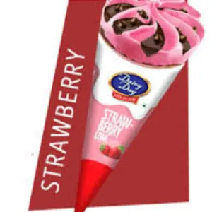Dairy day strawberry cone 120ml
