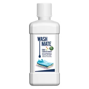 Washmate 5 in 1 Liquid Detergent with Powerzyme & Natural Softener (Biosafe Formula) (500ml)