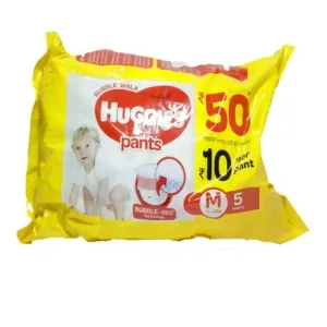 Huggies Pants Medium 5 Pc MRP 50/-