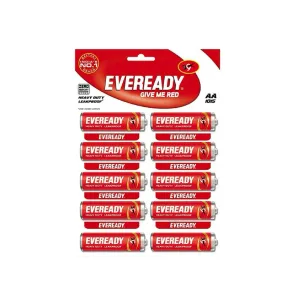 Eveready Pencil Cell AA Red Power pack of 10 pc MRP 150/-