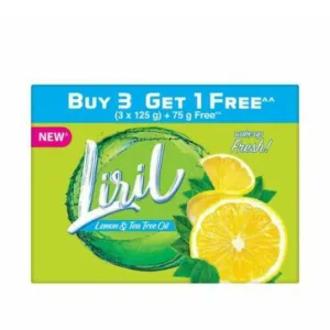 Liril Lemon Refresh Bathing Soap 3x125gm + 75 gm free MRP 180/-