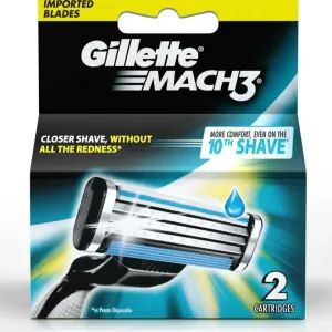 Gillette Mach3 Blades 2 Cartridges MRP 260/-