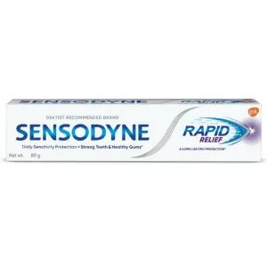 Sensodyne 80 Gm Rapid Relief Toothpaste MRP 160/-