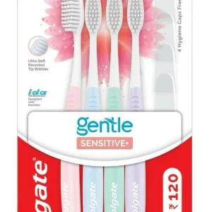 Colgate Gentle Sensitive+ Toothbrush Offer Pack 4Pc pkg MRP 120/-