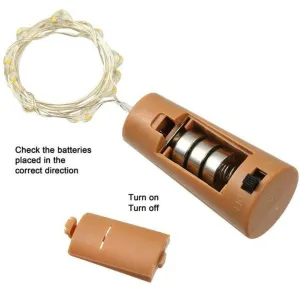 String Light With 20 LED on/off Function Golden/ Multi Colured Set Of 3.